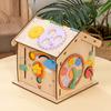 Sides Kids Six Wooden Busy House Educational Toy With Cognitive Learning Gift