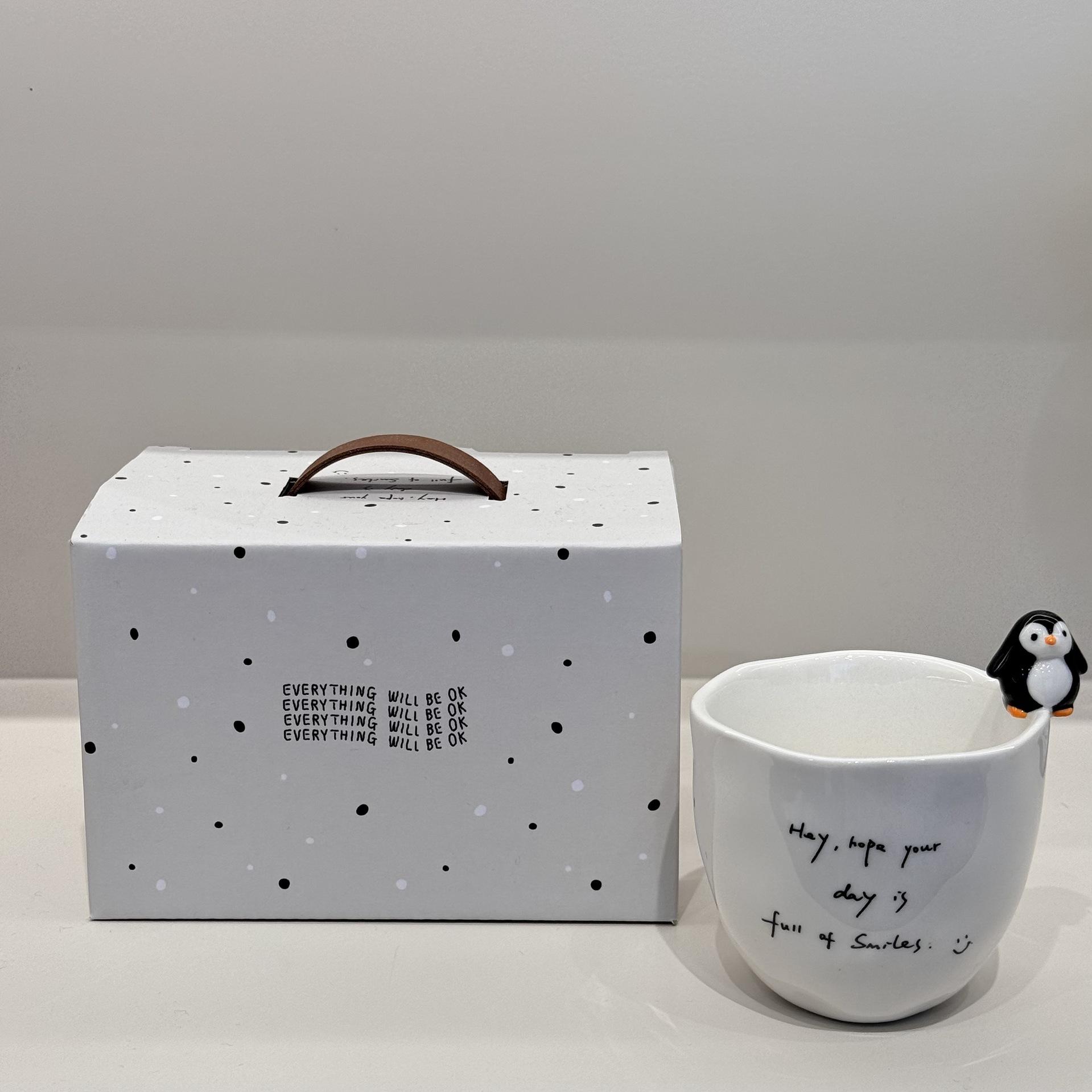 

Cute Animal Cup Birthday Gift Cup Creative Coffee Cup Hand Hold Cup Ceramic Cup Water Cup Office Mug 280ml