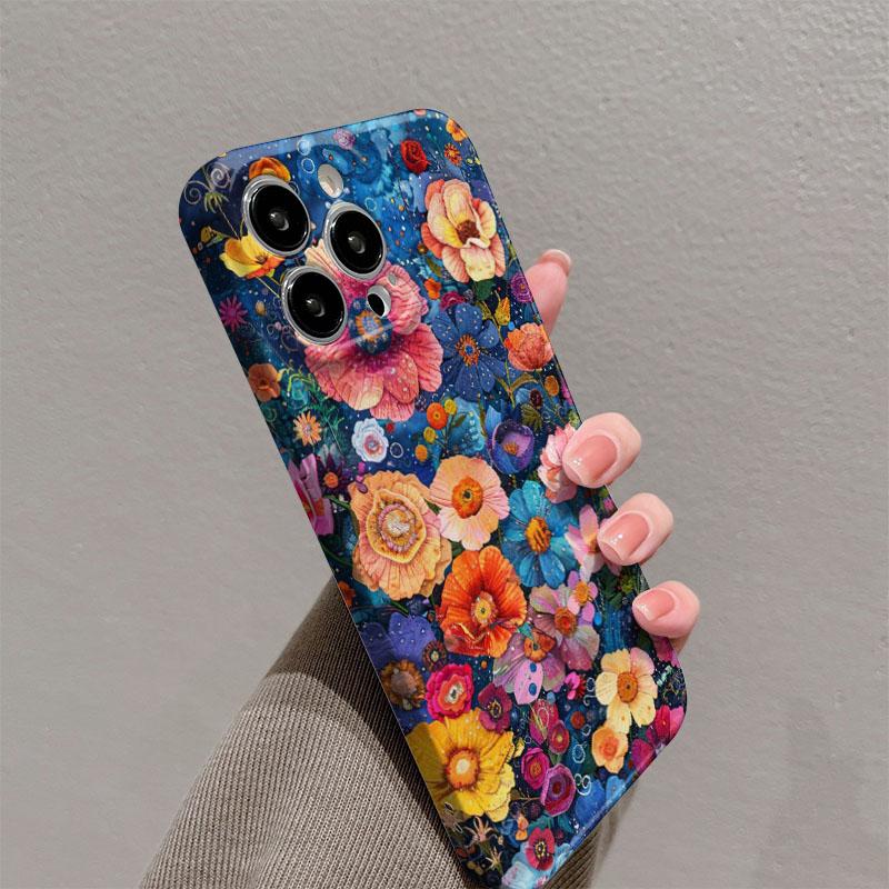 Luxury Flower Phone Case for Samsung Galaxy S20 S21 S22 S23 S24 S25 FE Plus Note20 Ultra 4G 5G Glossy Film Hard PC Cover