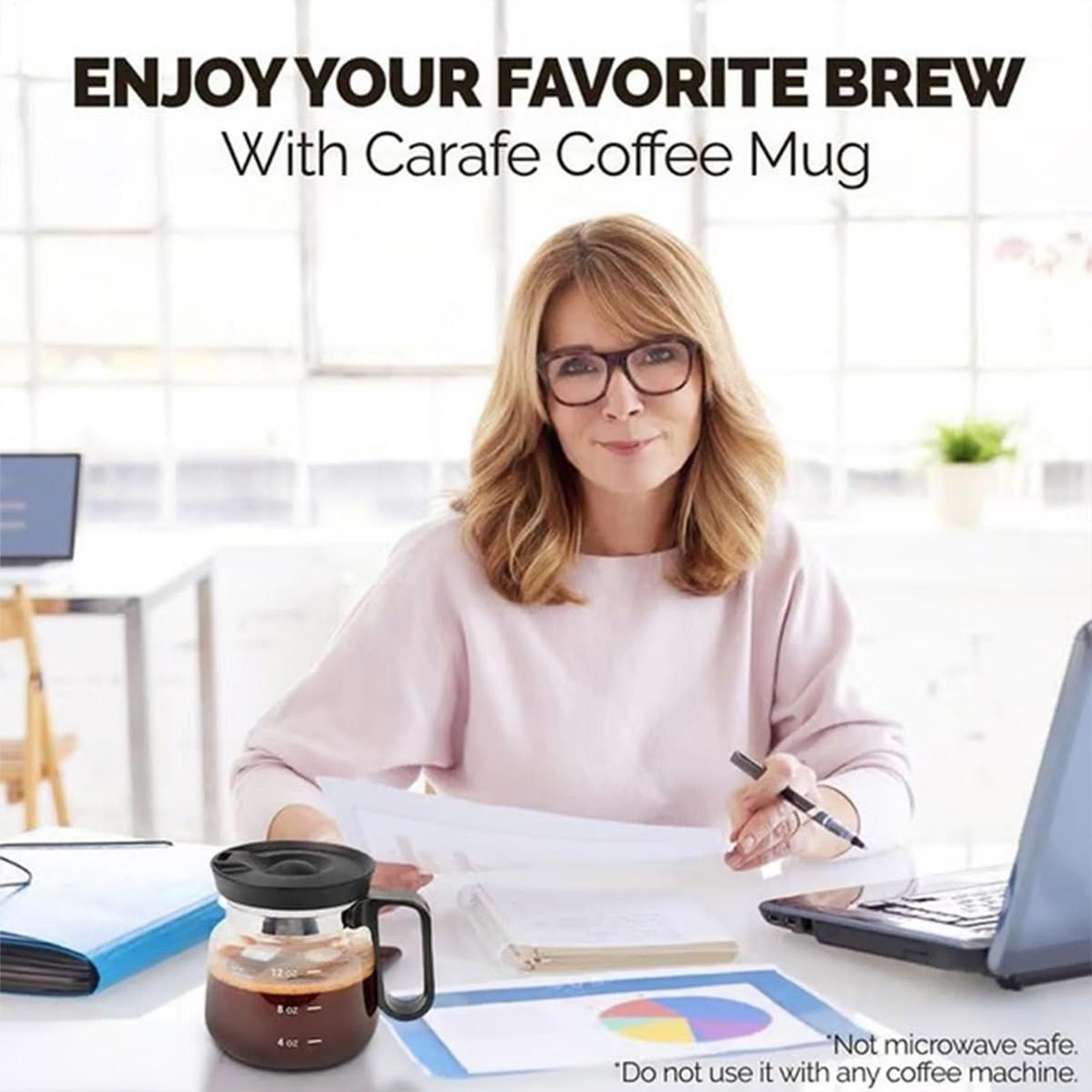 

Кофейник Кружка Стеклянная кружка Можно мыть в посудомоечной машине 16 унций С ручкой и крышкой Термостойкая Портативная чашка для чая Автомобиль Дом Офис Стол CHINA