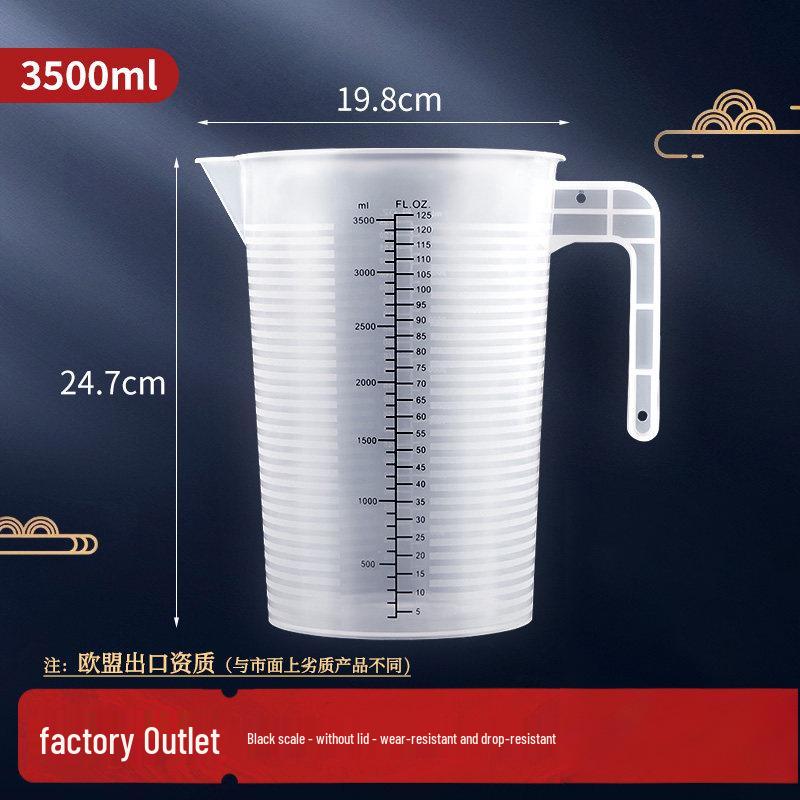 Hengzhi Large Capacity Food-Grade Plastic Measuring Cup for Milk Tea