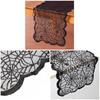 Spooky Halloween Table Cover, Polyester Cobweb Laces Table Runner Party Decoration Cloth for Haunted Environment
