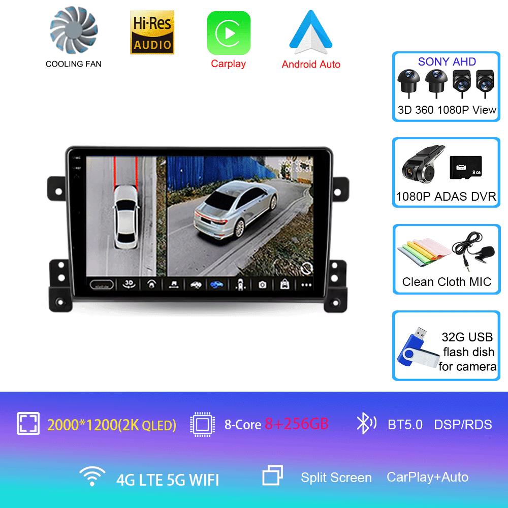 Android 14 For Suzuki Grand Vitara 3 2005 - 2015 Car Radio Multimedia Video Player Navigation Stereo GPS No 2din 2 Din Dvd