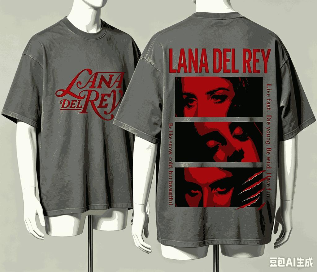 Lana Del Rey For Fan Gift Tshirt Unisex Unisex Harajuku Oversized Unisex Short Sleeve Streetwear High Quality Couples Retro Couples