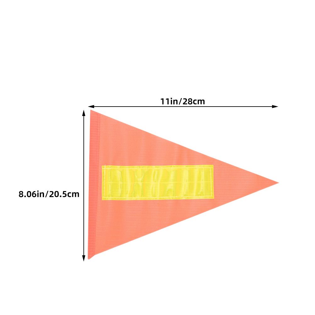 4 Pcs Reflective Warning Flag Bikes Trailer Children's Bicycle Advertising Pennant Safety Replacement Car Pole
