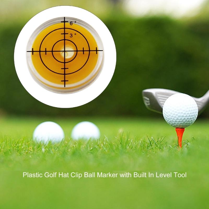 Golfball Markers Golfs Putting Aid Round Bubble Levels High Precision Reader Levels Measuring Tool Marking Supplies