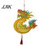 New Year Lantern Supplies Chinese Dragon Fish Kit, DIY Coloring Crafts for Mid-Autumn Portable Toy Festival, Handmade Handheld Wooden Assembly