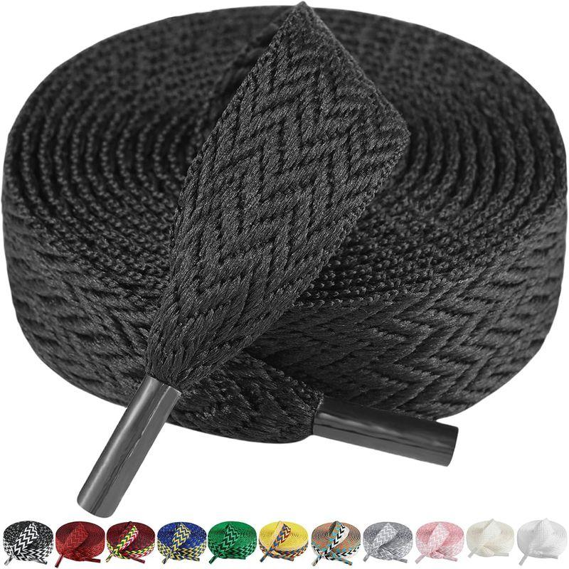 Sneaker Shoe Laces 1.5cm Width Thick Flat Shoelaces for Basketball Tennis Sports Shoes Shoelace Wavy Bread Rope Shoes Strings