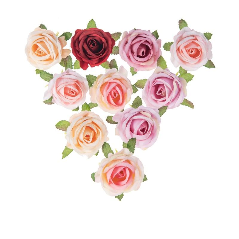 Mori Simulation Rose Flowers Silk Flowers Diy Handmade Wreath Fake Flowers Wedding Gift Box Decoration Accessories Flower Wall Set Shooting Prop