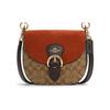 Coach Kleo 23 Classic Monogram Leather Pvc Saddle Bag Women Handbags Terracotta C5692-IME7V