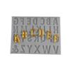 Alphabet Number 1-9 Chocolate Cake Decorating 16 Capital Letter Fondant Molds for Birthday Parties Candies Cupcakes Cookies