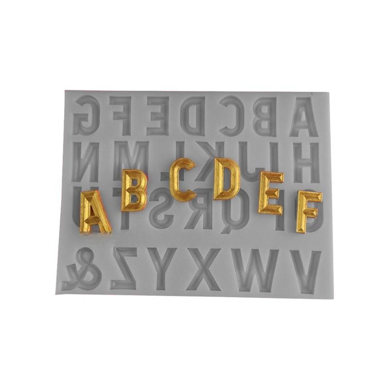 Alphabet Number 1-9 Chocolate Cake Decorating 16 Capital Letter Fondant Molds for Birthday Parties Candies Cupcakes Cookies