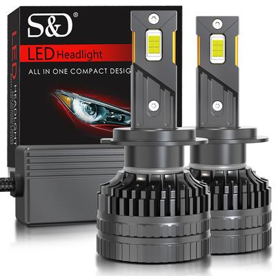 2Pcs 160W 80000LM H7 LED H4 H11 9005 HB3 9006 HB4 H1 9012 Hir2 CSP LED Canbus Car Headlight Bulb Auto Double Copper Tube Headlamp Fog Light 6000K