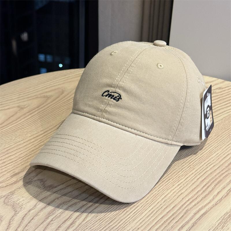 New small letter embroidery old casual retro fashion versatile street soft top cap baseball cap tide