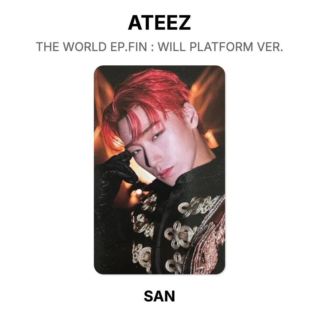 ATEEZ THE WORLD EP.FIN : WILL PLATFORM VER. Official Photocard