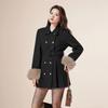 IEF Elegant Women's Wool Blend Mid-Length Coat