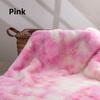 Rainbow Tie-Dye Plush Fabric By The Meter for DIY Toy Blanket Pillow Carpet Doll Sofa Hat Sewing Imitation Rex Rabbit Fur Cloth