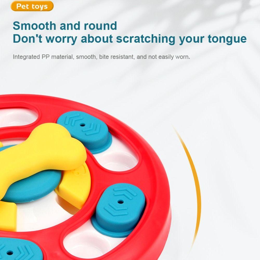 Durable Pet Slow Food Bowl Interactive Pet Puzzle Toy Multi-use Dog Turntable  Pet Food Dispenser