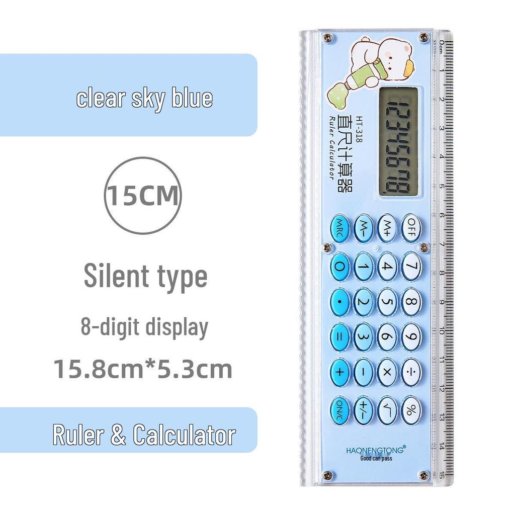 Creative Cartoon Student Calculator Ruler for Auxiliary Learning