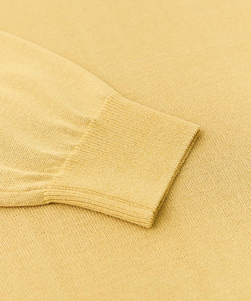 VERNO 26Ss Ll Long Sleeve Round-Neck Knit Yellow