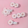 2 Stück Niedliche Baby Mädchen Haarspangen Gänseblümchen Blume Kinder Haarnadeln Prinzessin Haarspange Kind Haarschmuck Frühling Koreanischer Stil Haarklammern