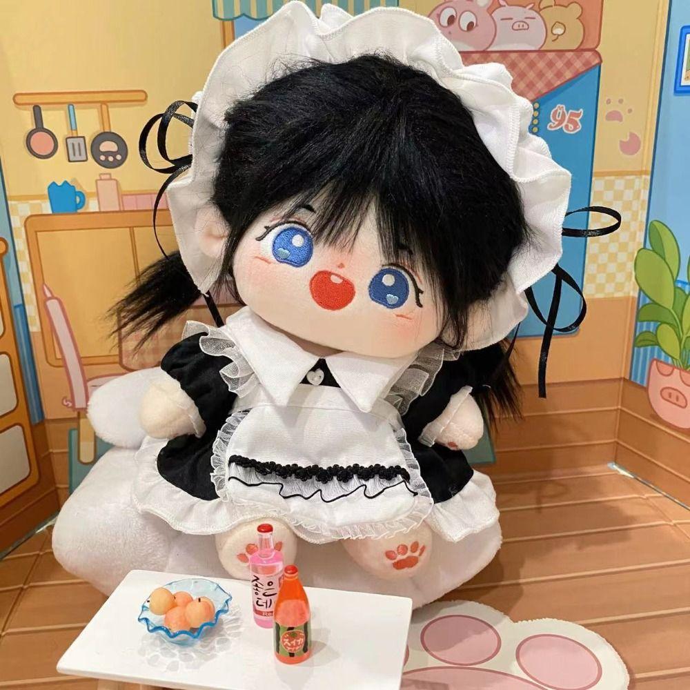 Head Cover Cotton Doll Clothes Lolita Plush Toy Clothes 10cm Cotton Doll  Dress  Children's Gift