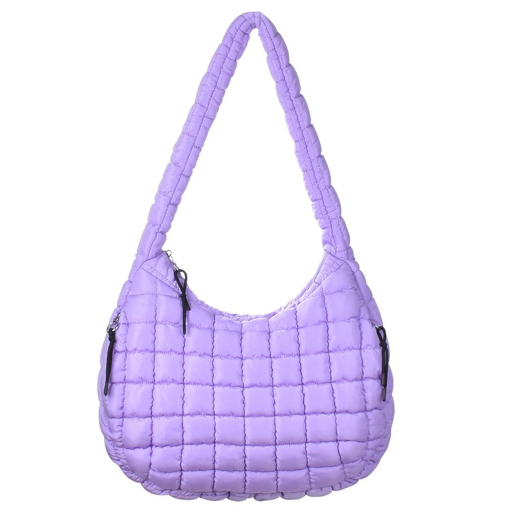 Wrinkled cloud bag, fashionable one shoulder hand-held dumpling bag, large capacity down cotton underarm women's bag.zwq