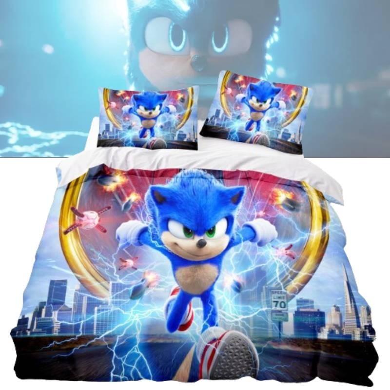 Hochauflösender Digitaldruck 3-teiliges Bettlaken-Set für US-Größe Bett Moderner minimalistischer Stil