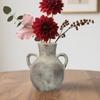 Rustic Ceramic Vase Wabi Sabi Pot Bud Vase Display Boho Decorative Decors Plant Holder for Office Living Room Desktop Party