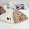 Korean Style All match Knitted Hat Warm Ear Protection Pullover Hat for Women Autumn and Winter Personalized Cold Hat Thickened Plush Hat Small Face