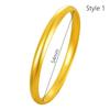 7mm Ancient Fashu Circle Heritage Bracelet Matte Frosted Surface Closed Bangle Bracelet  Women's