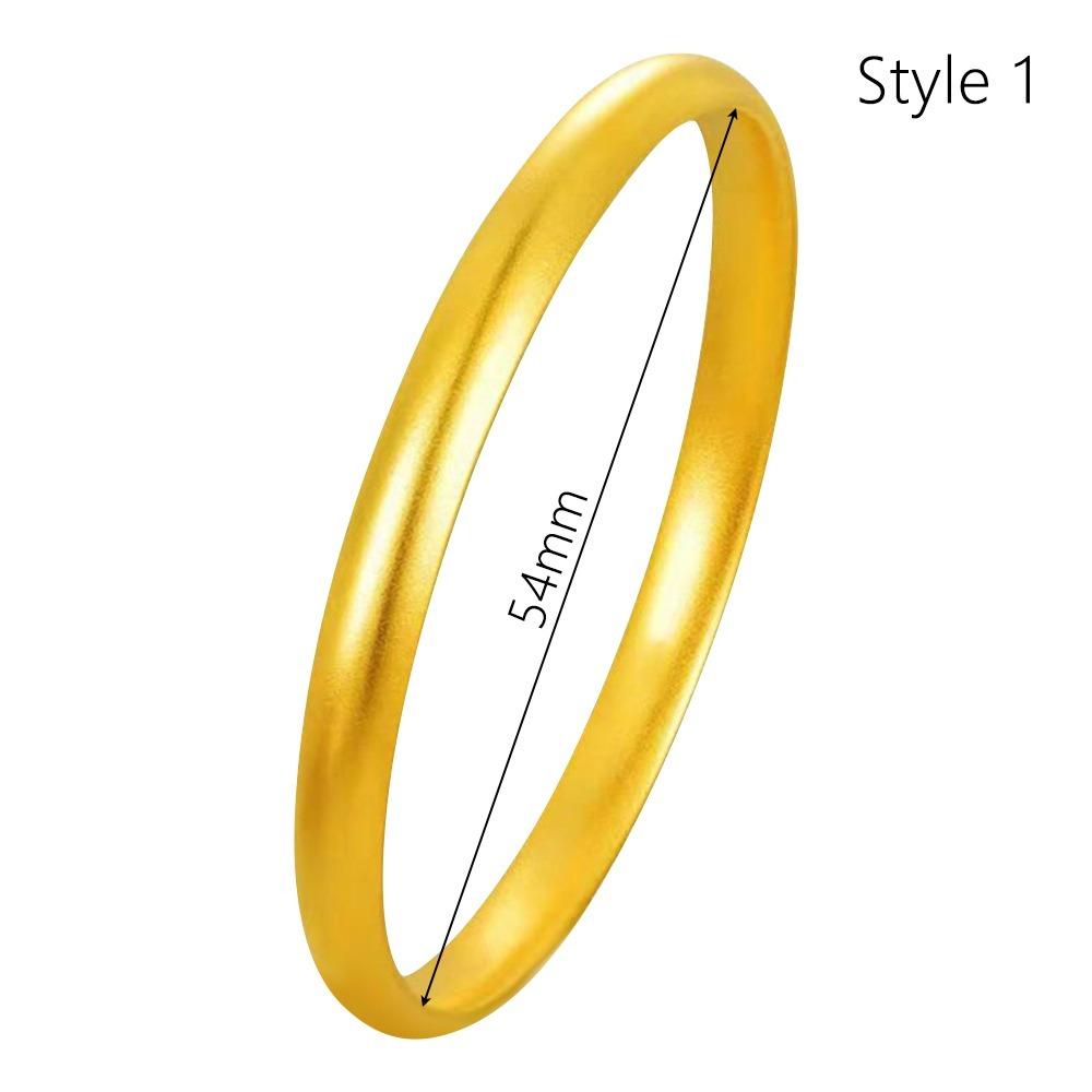 7mm Ancient Fashu Circle Heritage Bracelet Matte Frosted Surface Closed Bangle Bracelet  Women's