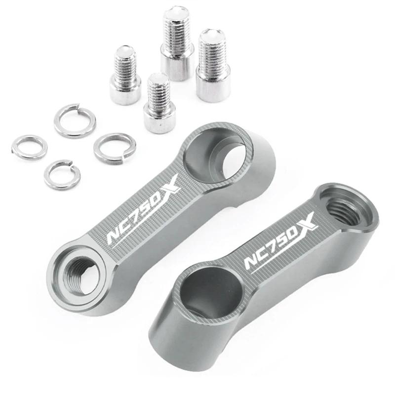 Rückspiegelverlängerung Motorrad Aluminium Spiegel Erhöhung Verlängerungshalterung Für HONDA NC750 NC700S NC750X Zubehör NC 750 X
