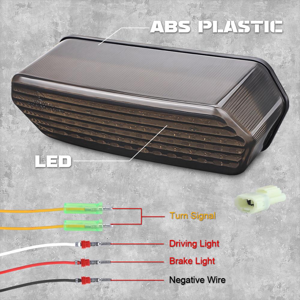 Motorcycle LED Integrated Tail Light with led Turn Signal Indicator for Honda MSX /Grom 125 2013-2016 for CB 650 F 2014-2015