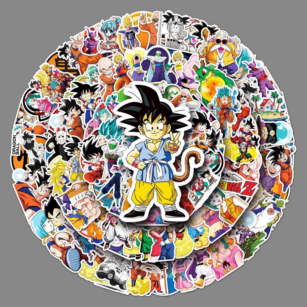 100 Personalisierte DIY Cartoon Japanische Cartoon Doodle Laptop Roller Auto Kreative Aufkleber