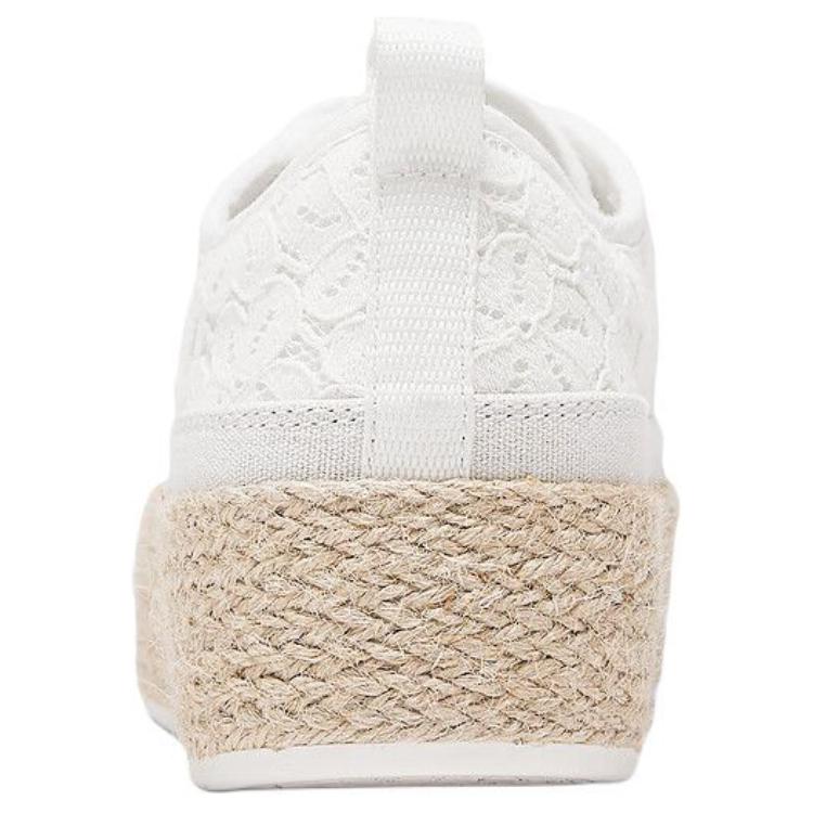 Skechers Bobs Sesame Comfortable Versatile Durable Low-Top Canvas Shoes Women Sneaker White 114008-OFWT