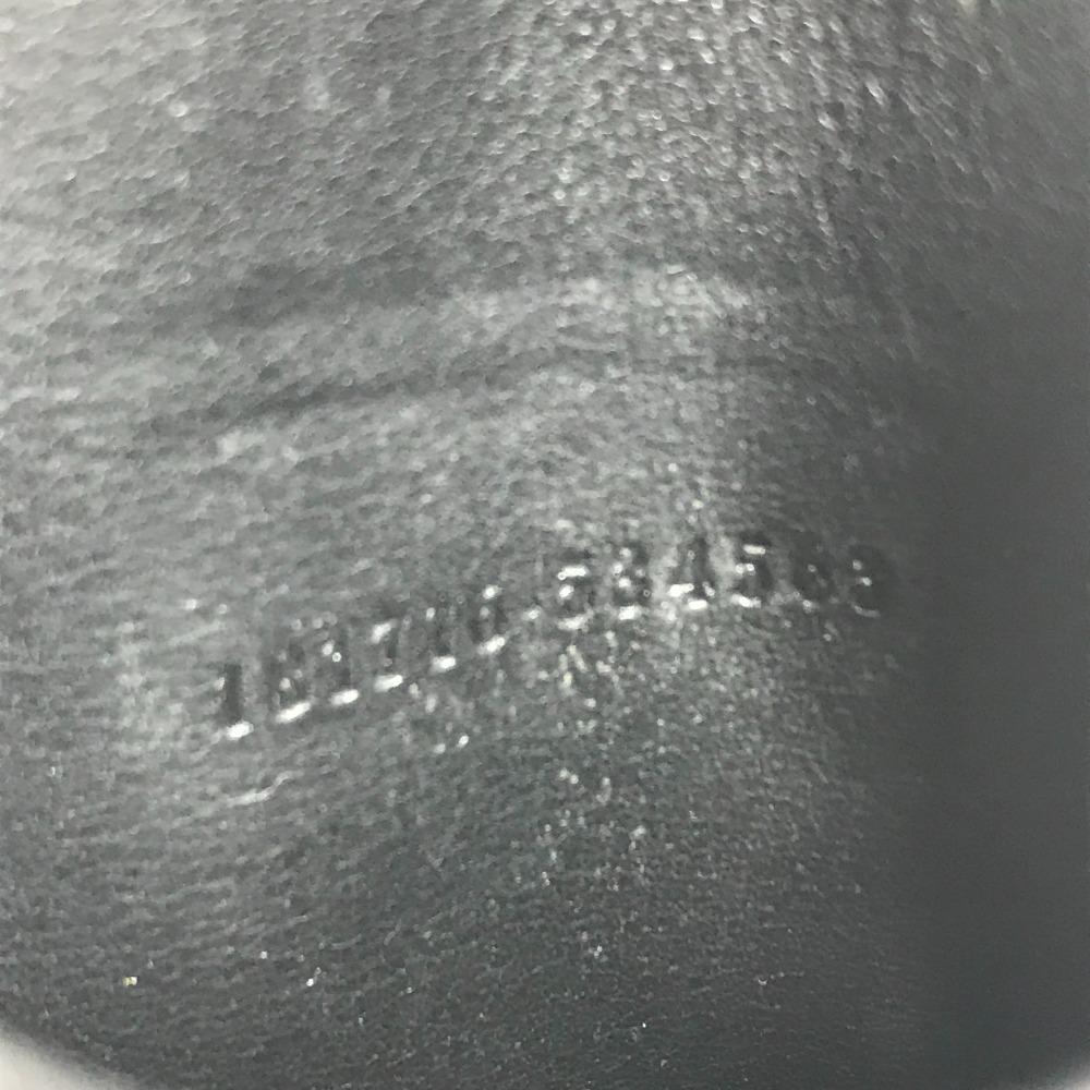 GUCCI 181716  Guccissima logo GG Pouch  Flap Cigarette case Sima leather Black