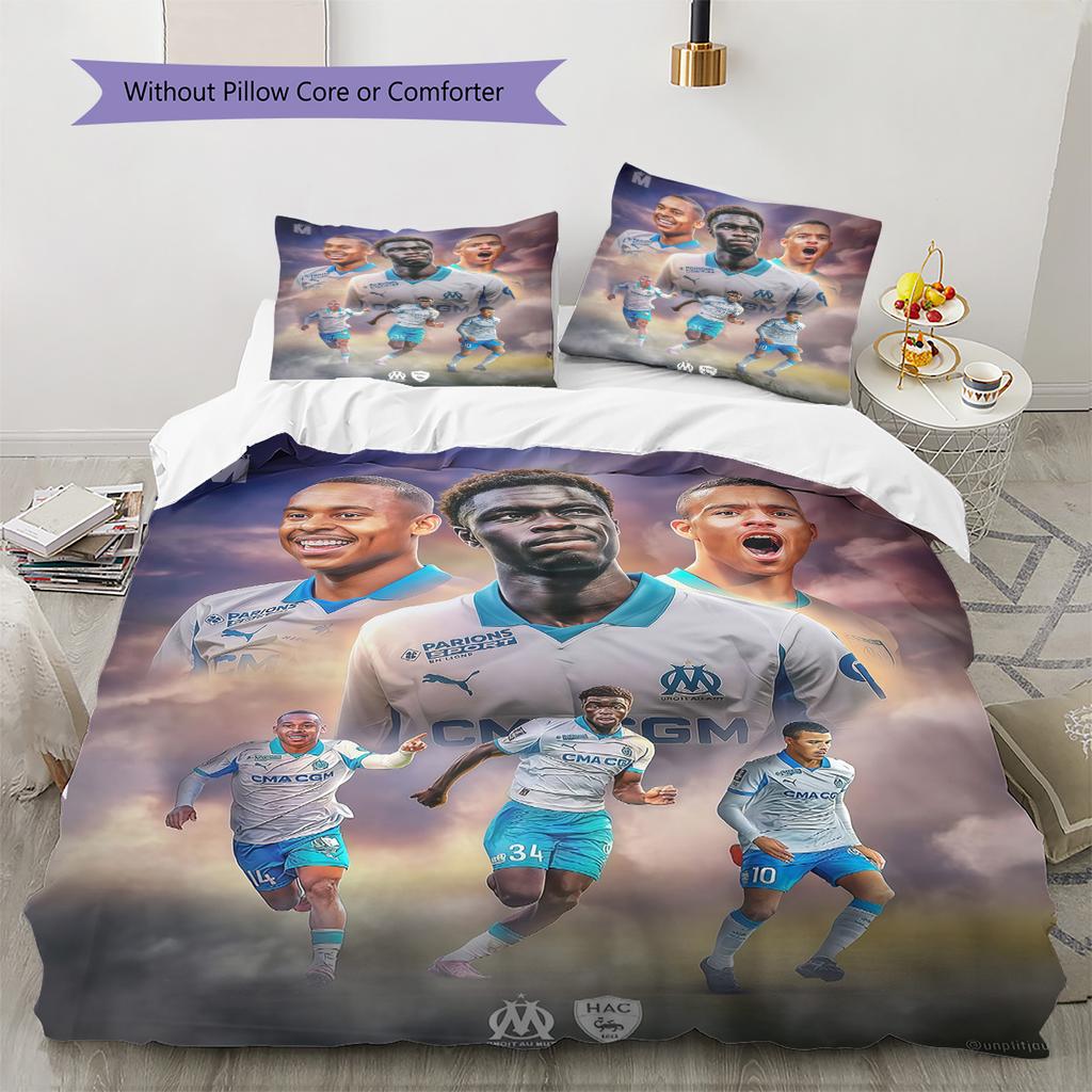 Marseille Pattern Bedding Quilt Set Quilt Cover Pillowcase Home Decoration Birthday Gift (1 * duvet cover + 2 * pillowcase, without core)
