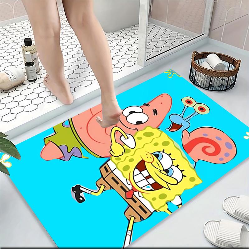 Spongebob Patrick'S Adventure Carpet Rug Soft Washable Antislip Home Living Room Sofa Mats Personalized Christmas Rug