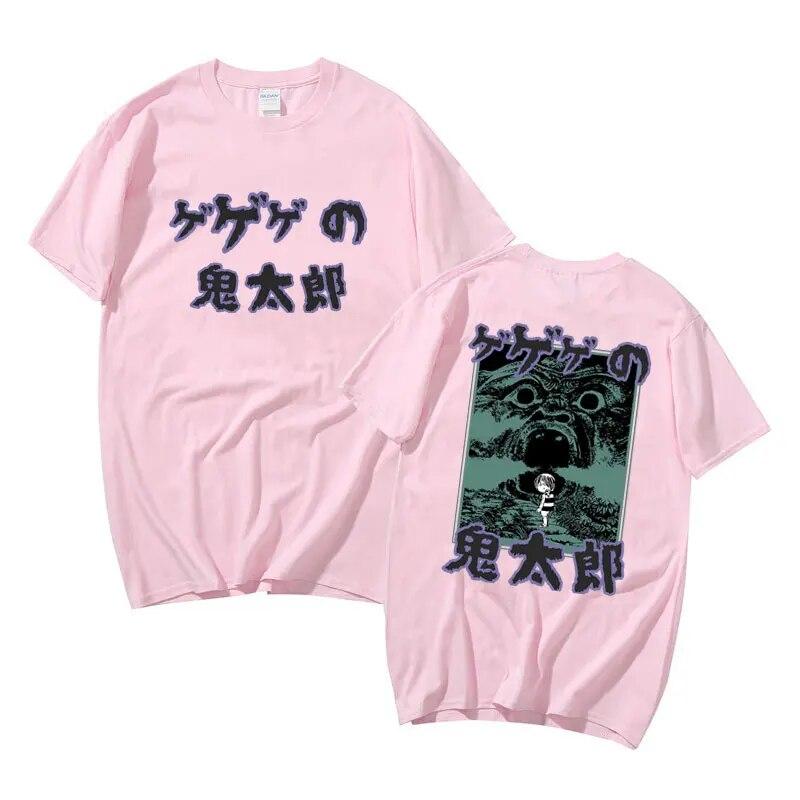 Japonské Anime Gegege No Kitaro Grafické tričko Unisex Dámské Unisexga Oversized trička Pánské tričko z čisté bavlny Unisex Vintage trička