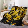Borussia Dortmund Logo Print Flannel Blanket, High Quality Comfortable for All Seasons, Home Decor, Warmth and Comfort, Perfect for Christmas Gifts