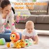 Baby Music Toy Duck Baby Belly Time Toys 12 Months Newborn Development Crawling Toy Glowing Walking Singing Toys 3-4 Years Old