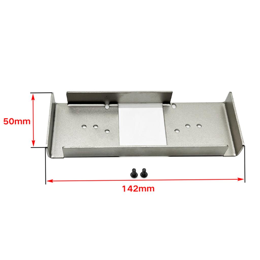 Zweite Bodenplatte aus Edelstahl, obere Platte, Batteriemontageplatte, Ersatz für Tamiya 1/14