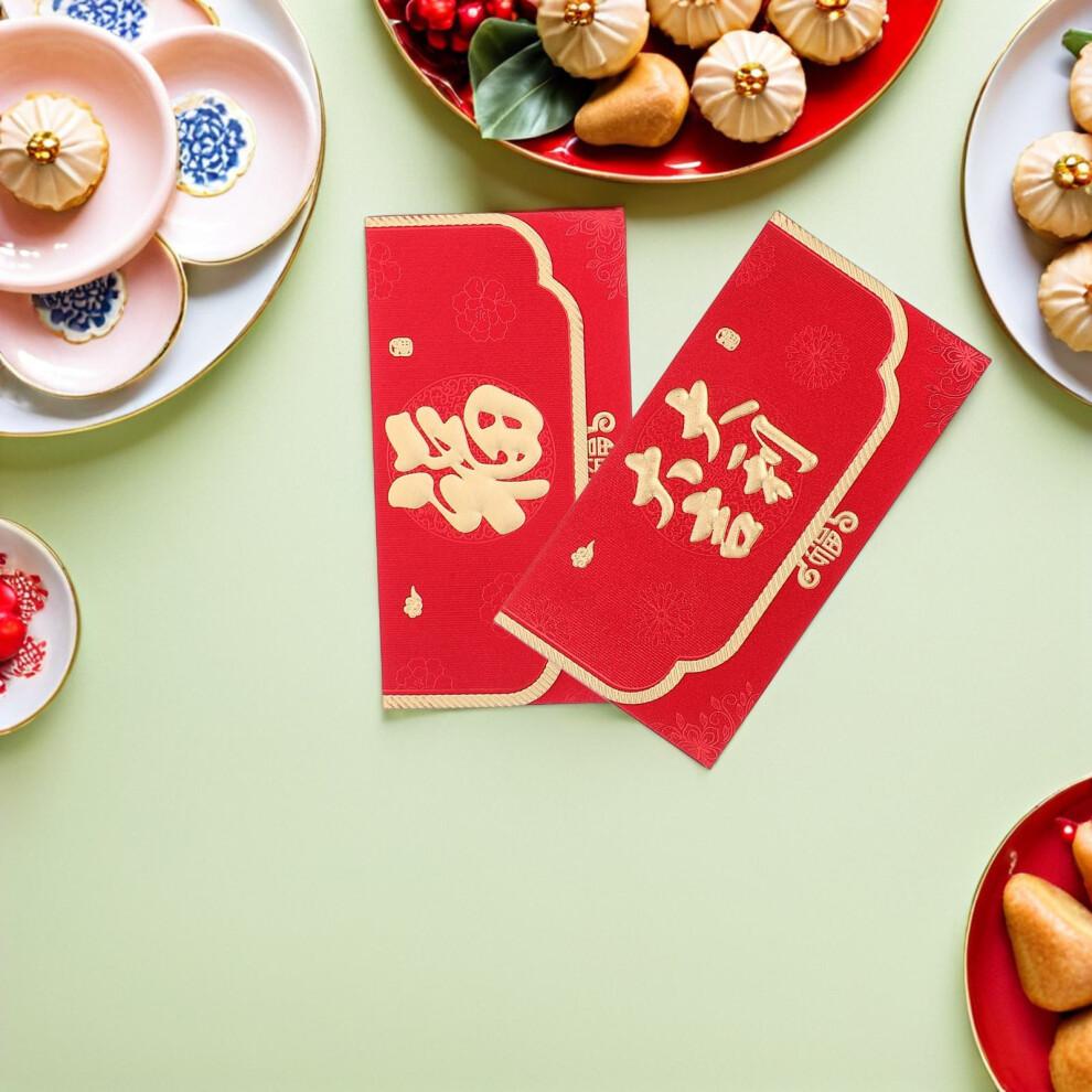Lunar New Year Red Envelopes Horse Motif Festive Paper Gifts