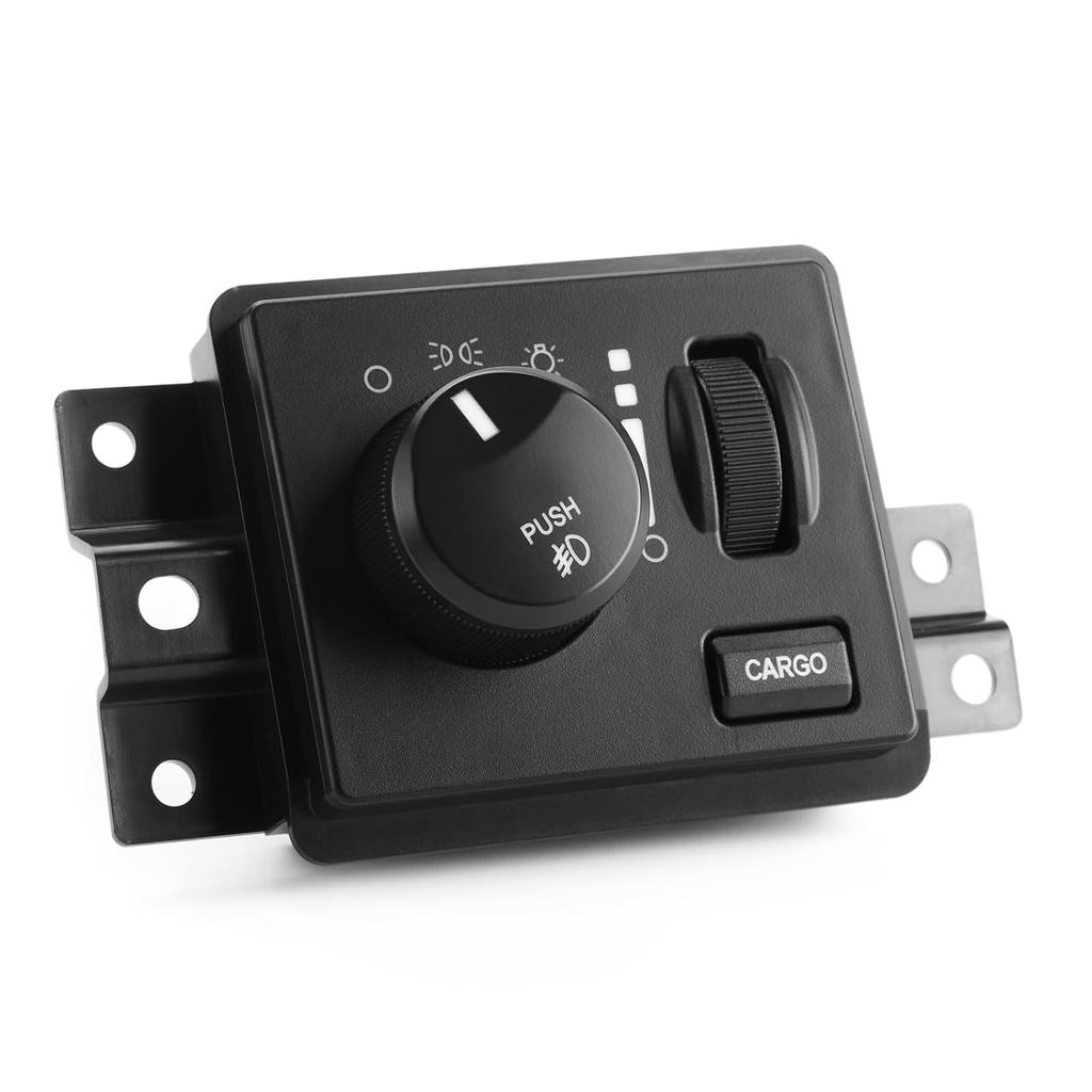 Headlight Switch Control For 2006-2009 Dodge Ram 1500 2500 3500, 2005-2010 Dodge Dakota, 2007-2009 Dodge Durango Fog Light Switch Headlamp Cargo Lamp