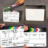 Colorful Clapperboard Large Panel Photography Prop Film Clap Slate Prop Decoration Director Film Clapboard Video Scene TV Movie