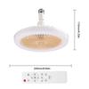 Aromatherapy Ceiling Fan with LED Light E27 Base Remote Control Rotatable Silent Electric Fan for Kitchen Bedroom Living Room