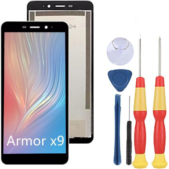 LCD Display Compatible with Ulefone Armor X9 LCD Display Touch Screen Assembly Repair Replacement Parts with Tools