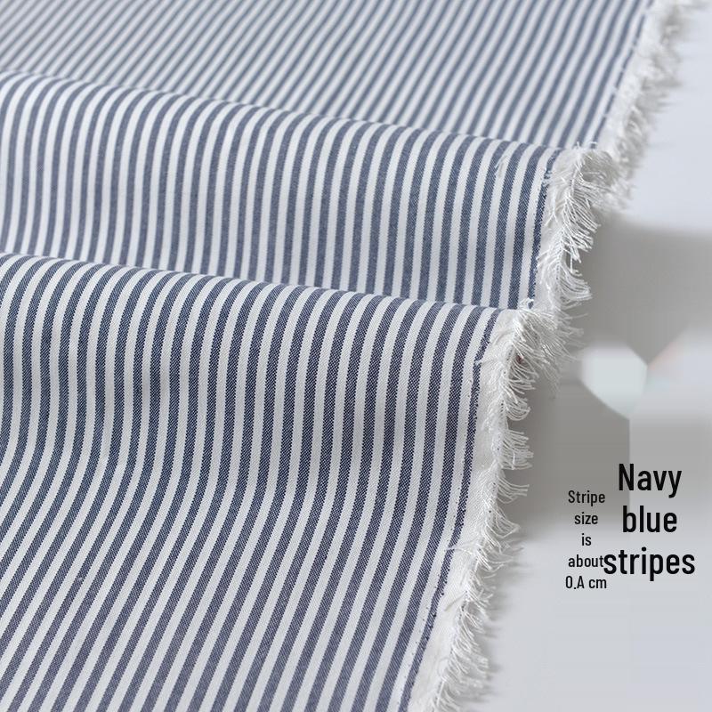 Thickened Polyester-Cotton Plaid Striped Sofa and Curtain Fabric
