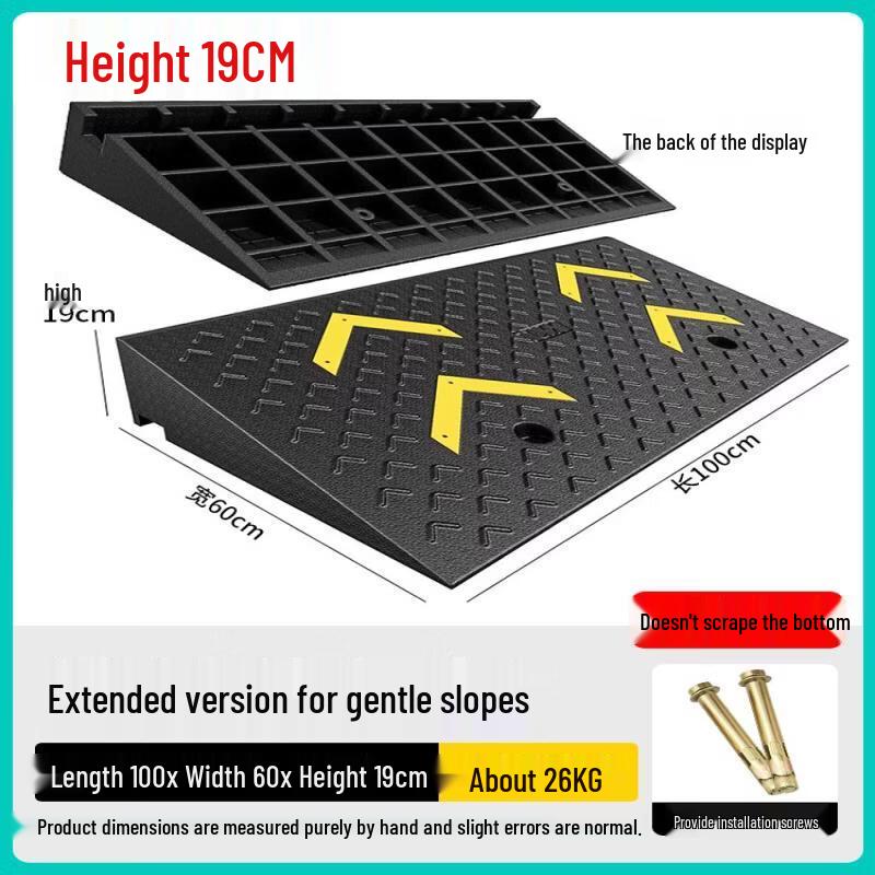 Rubber Step Ramp Mat 100x60x20cm